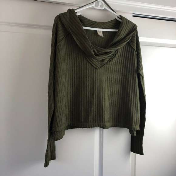 Free People - We the Free - Wildcat Thermal Top - Green - S - Picture 1 of 7